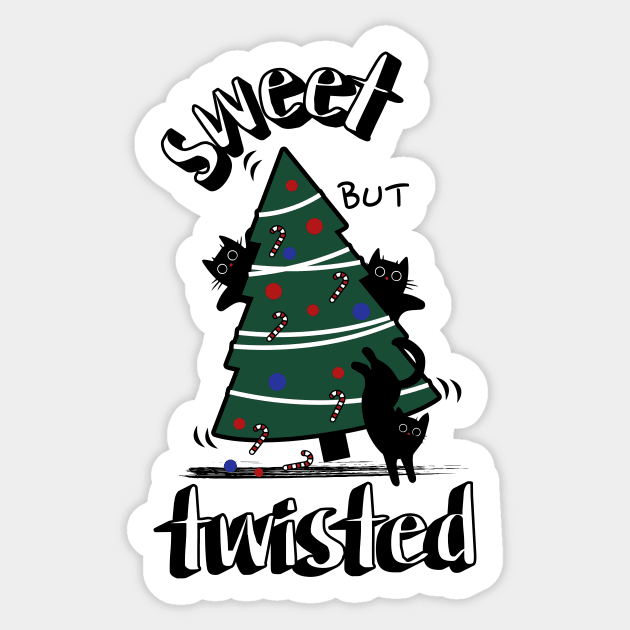 Cat Funny Christmas Sticker by Unified by Design